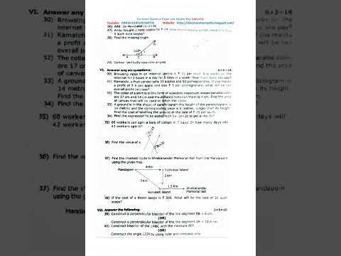 7th Maths First