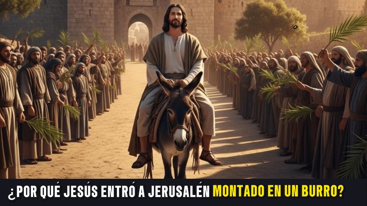 ¿POR QUÉ JESÚS ENTRÓ A JERUSALÉN MONTADO EN UN BURRO Y NO EN UN CABALLO?