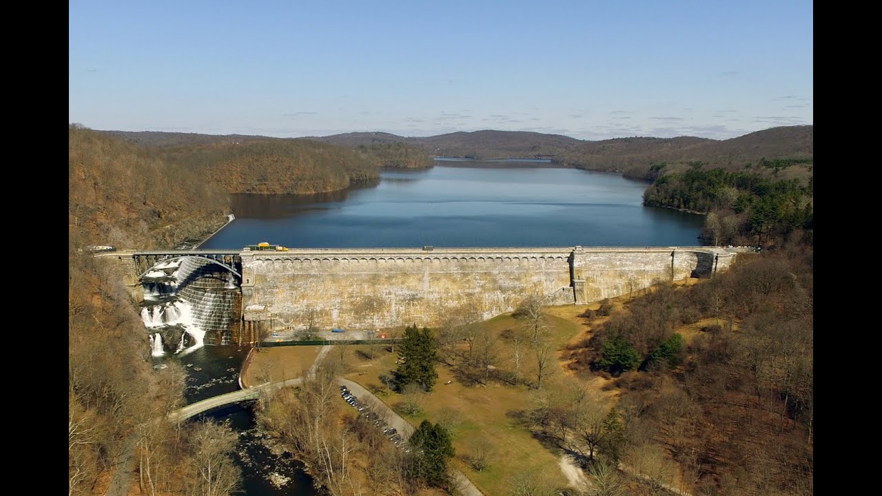 Drone Video of The Croton Dam, Croton Gorge Park