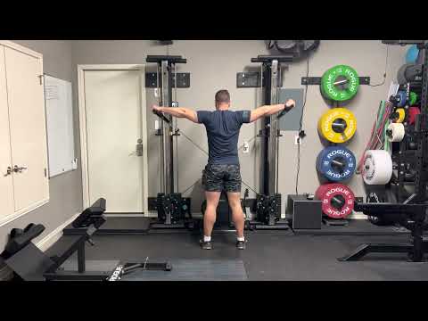 Cable Cross Body Lateral Raise Variation Gym