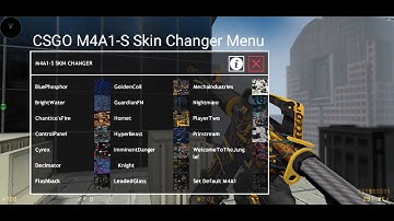 CS1.6 Android CSGO M4A1-S Skin Changer Menu for CSMoE/Xash3d ( CT/LEET Hands )