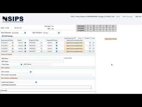 How To Reschedule A Drill Weekend (IDT) Using NSIPS (US Navy)