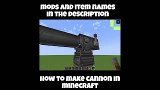 How to make Cannons in Minecraft (Used Mods)