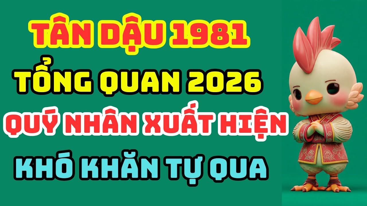 Tổng Quan Vận Trình 2026 Tuổi Tân Dậu 1981: Quý Nhân Xuất Hiện, Khó Khăn Tự Khỏi!