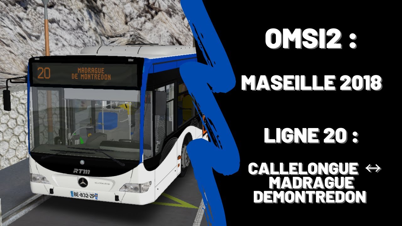OMSI2 ▌Marseille 2018 Ligne 20  Callelongue ↔ Madrague deMontredon