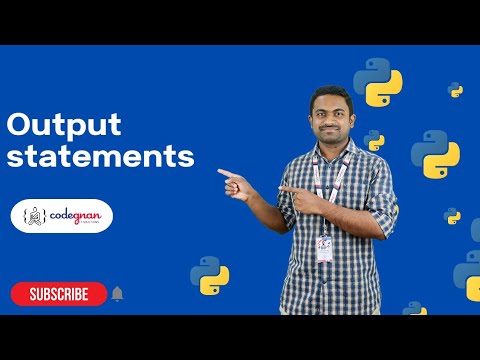 Output Statements in Python | Python Tutorials - 2022 | Codegnan