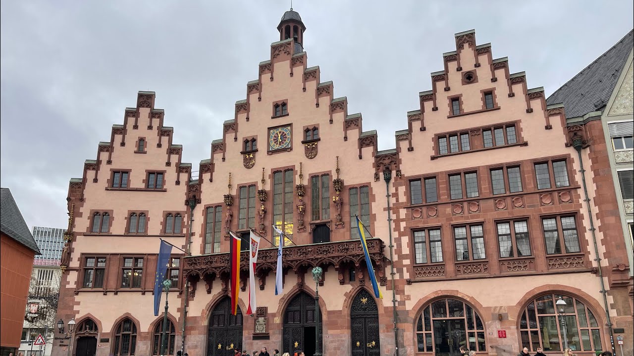 Winter 4K Tour Frankfurt Germany 2024