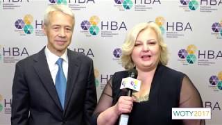 2017 HBA Honorable Mentor Joaquin Duato of Johnson & Johnson on the WOTY red carpet
