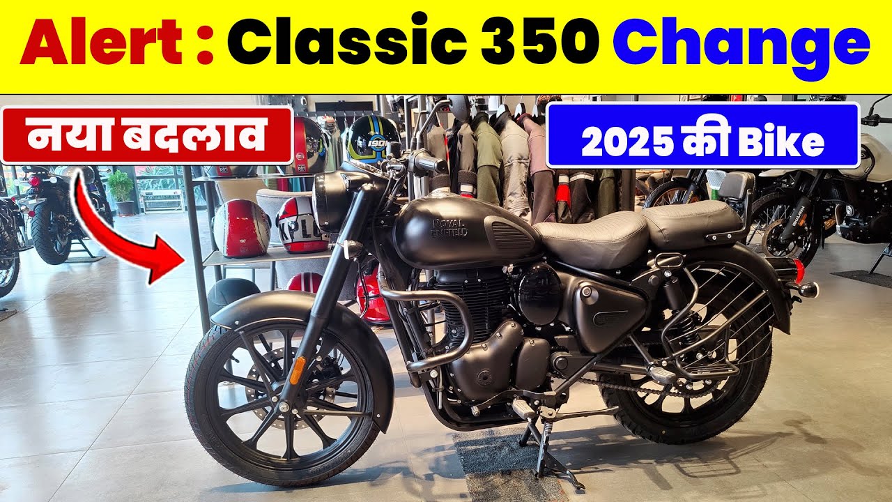 2025 New Classic 350 Stealth Black Update Stealth Black 2025 Bike Maxresdefault