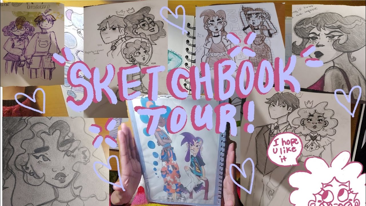 MY First ever sketchbook Tour aaaaaah #art #originacharacter #oc # ...