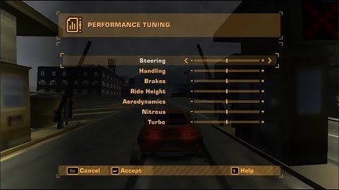Best performance tuning settings in NFSMW