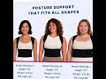 Fit Geno Back Brace Posture Corrector for Women and Men, Shoulder Straightener