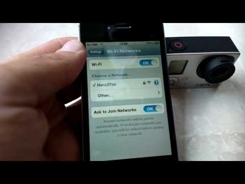 HowTo connect GoPro Hero 3 with Apple iPhone/iPad/iPod using Wifi/WLAN