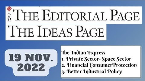 19th November 2022 | Gargi Classes The Indian Express Editorials & Idea Analysis | By R.K. Lata