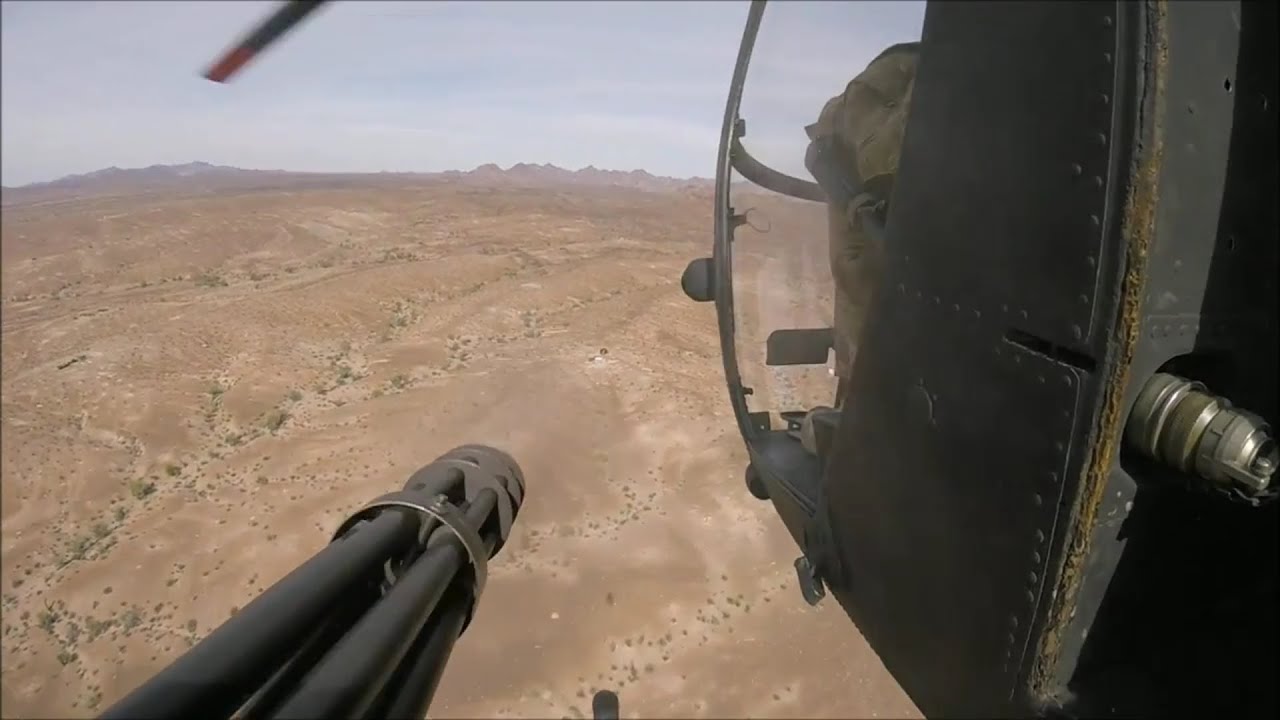 AH-6 Little Bird Minigun In Action