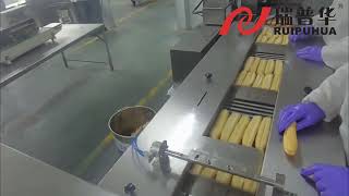 Fried dough stick bread stick multipack automatic packing line,horizontal flow pack packing machine