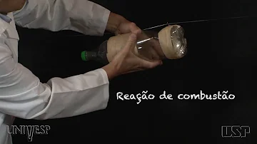 Como se aplica o princípio da ação e reação ao movimento de um foguete?