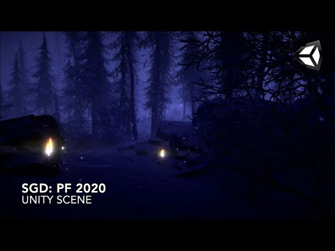 PF 2020 scene with snow |  Level design |  Unity 2019
