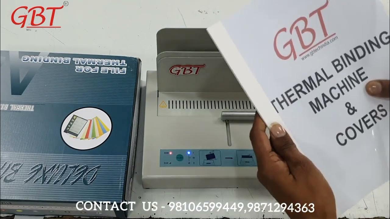 Thermal Binding Machine & Covers GBT SK5000 A4 & A3 By G B Tech Whatsup