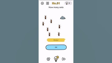 #shorts Brain Out Level 31 Puzzle How Many Ants Walkthrough Solutions