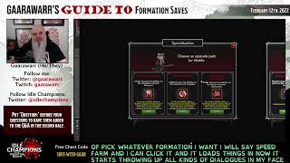 Gaarawarr's Guide to Formation Saves | Idle Champions | D&D