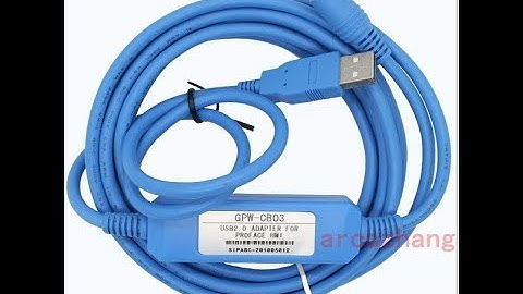 how to use GPW-CB03 (or GPW-CB02 USB) HMI Programmiing Cable-how to connect to proface hmi