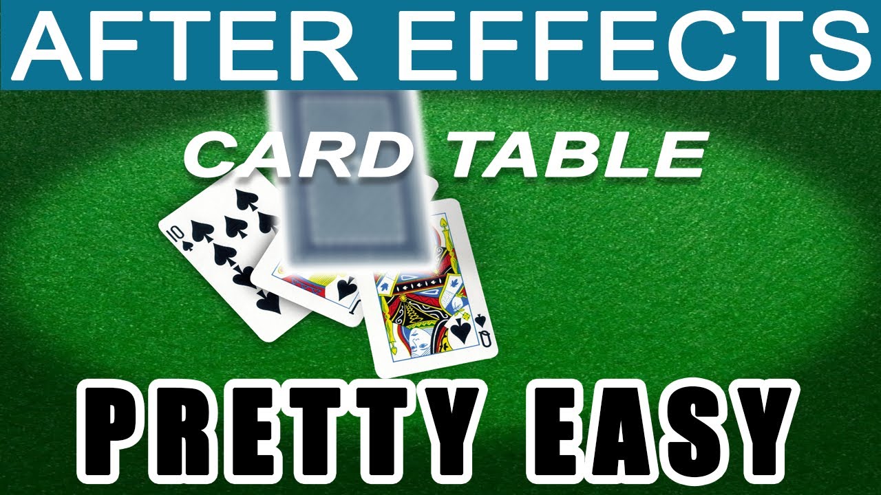AFTER EFFECTS DEALING CARDS ANIMATION YouTube