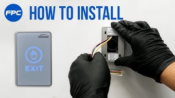 VIS-7026 Exit Button - Step by step installation process