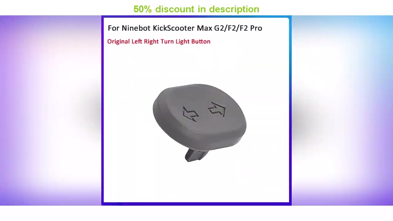 Latest Products You Must Know! Original Left Right Turn Light Button for Ninebot KickScooter Max