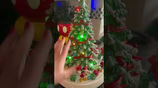 Animated Disney Characters Christmas Tree 16.75”H LED Lights Music