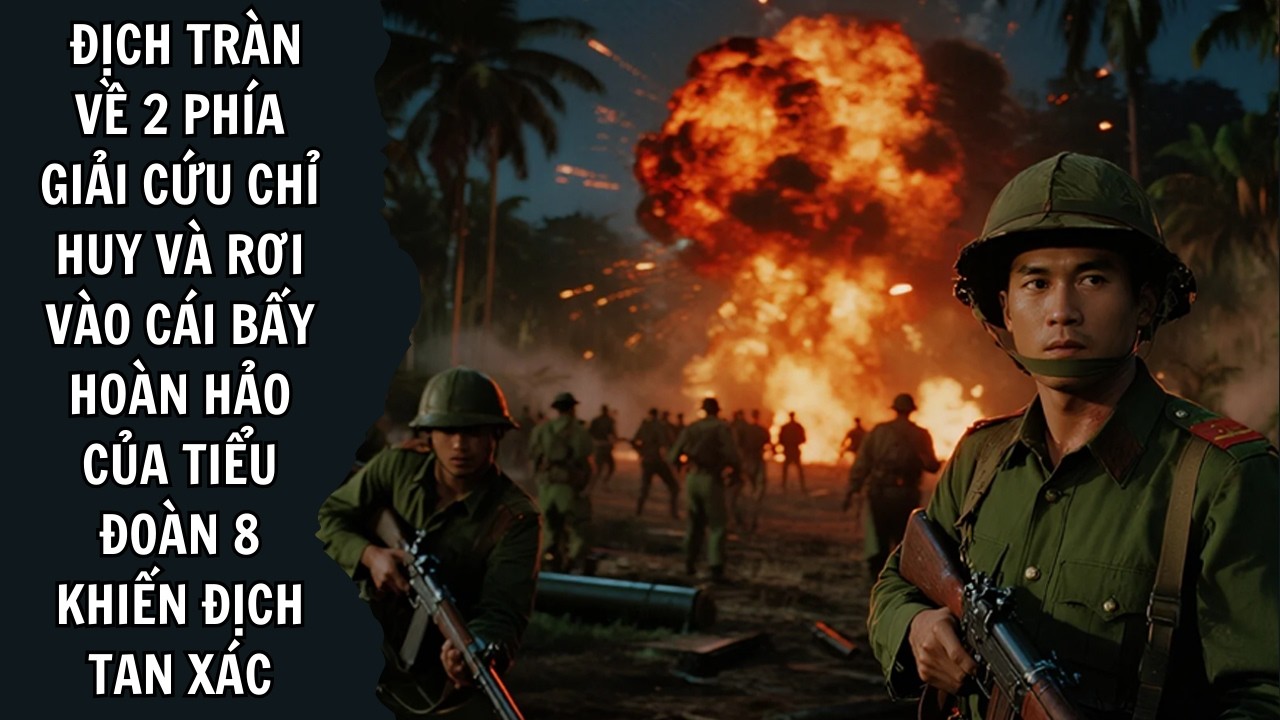 Địch ập đến từ hai hướng để giải cứu chỉ huy — nhưng rơi trọn vào trận địa phục kích của Tiểu đoàn 8