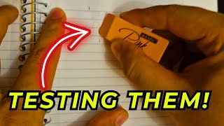 BAZIC Pink Eraser, Latex Free Bevel Erasers, Large Size Block Erasers REVIEW and TESTING