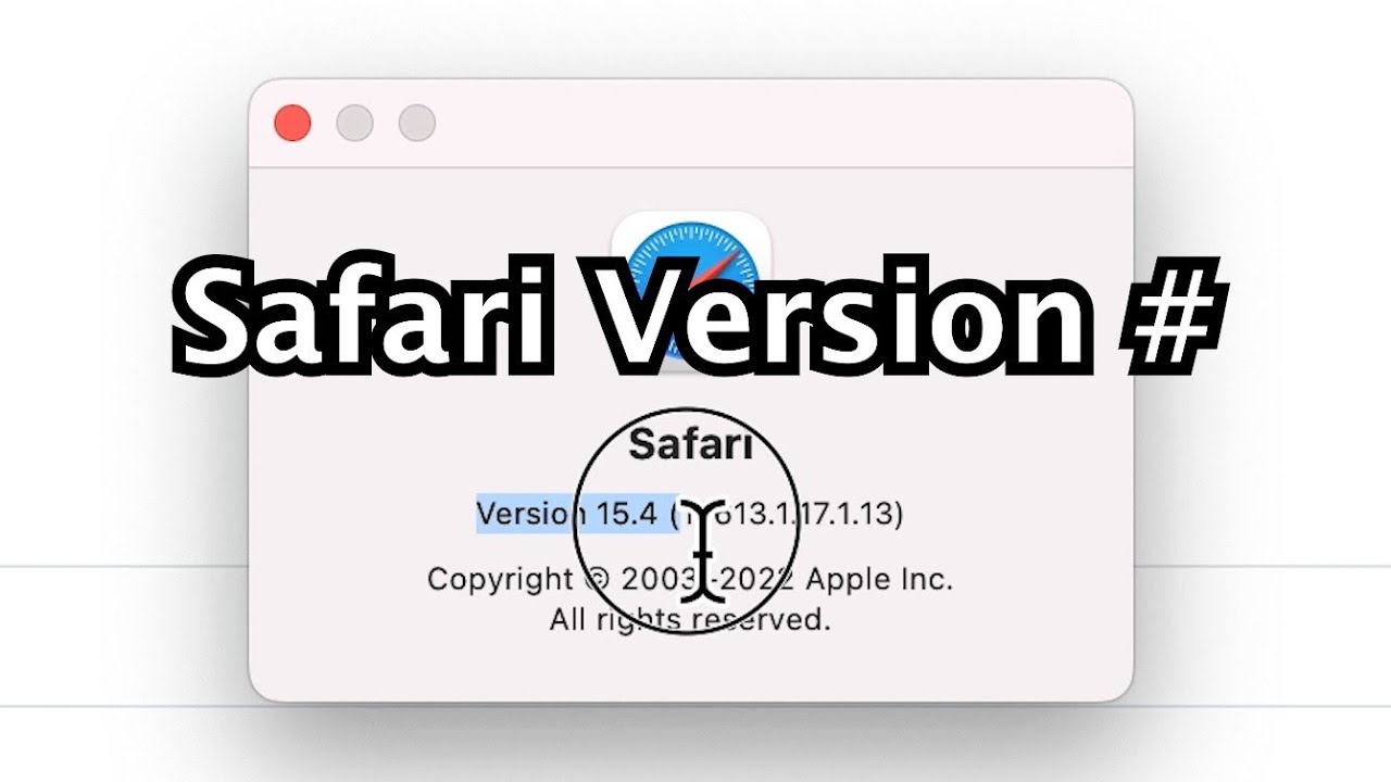 find safari version on mac