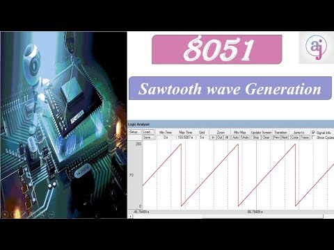 Sawtooth wave generation in 8051