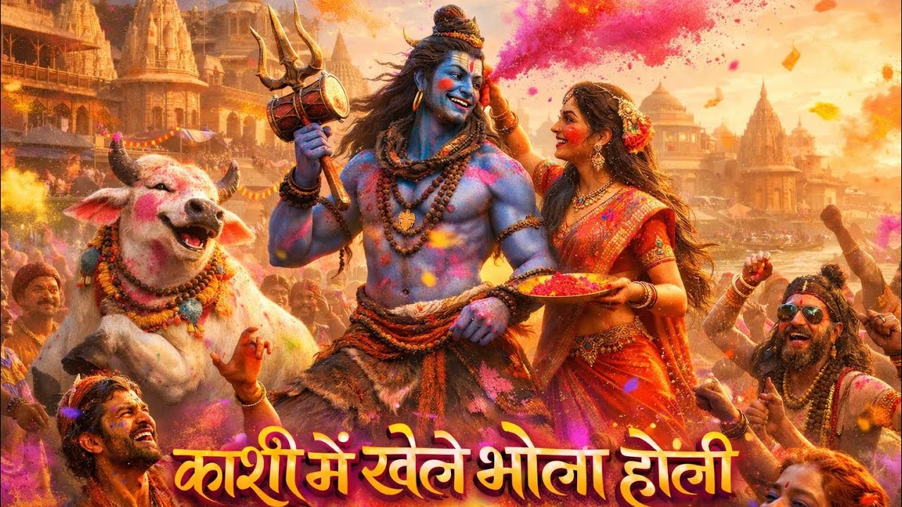 काशी में खेले भोला होली 🔱🎨 | Mahadev Holi Song | Shiv Shankar Holi | Holi Special 2026