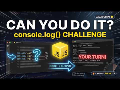 Lecture 03 | JavaScript Console.log() Assignment Solutions | Practice Questions Explained | S2P