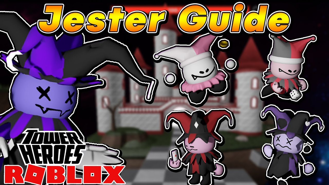 Tower Heroes How To Get The Jester Jester Power Guide Youtube - roblox el virus de halloween tower of hell youtube