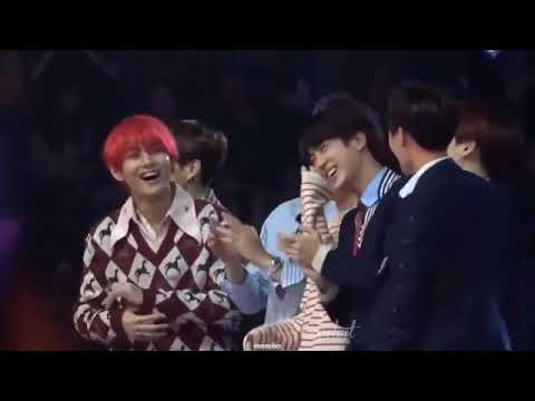 181201 Bts reaction to Jennie's rap part @MMA 2018