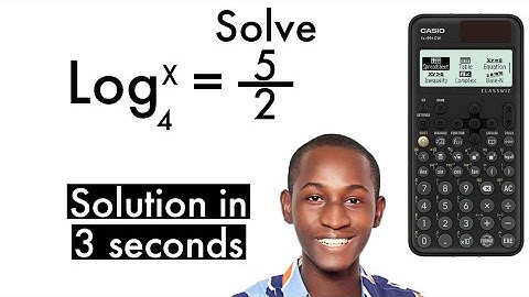 Logarithmic Equations: Solve Faster Using Casio Fx-991 Cw (New Method!)