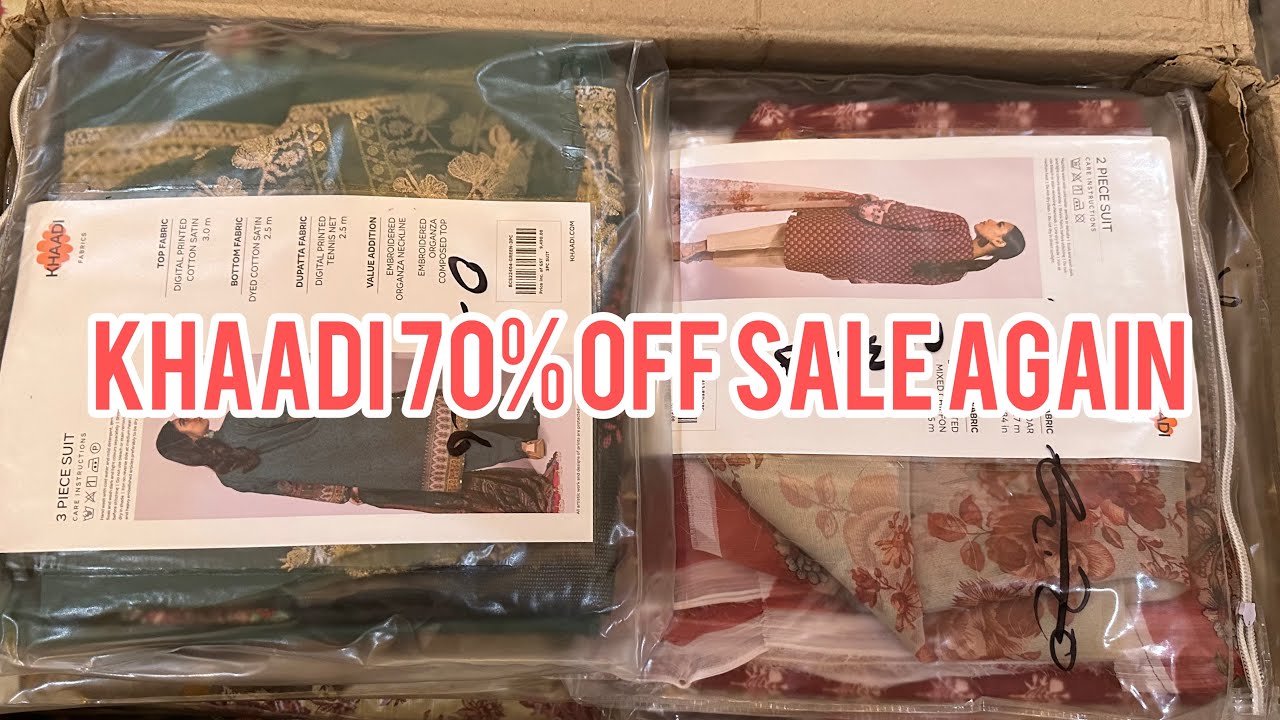 Khaadi 70 off haul worth Rs 30000 special sale part 1 Pakistan