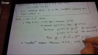 Groups Chapter 4: Cyclic groups (part 1)