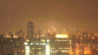 Hurricane Sandy Hits NY - Time-Lapse