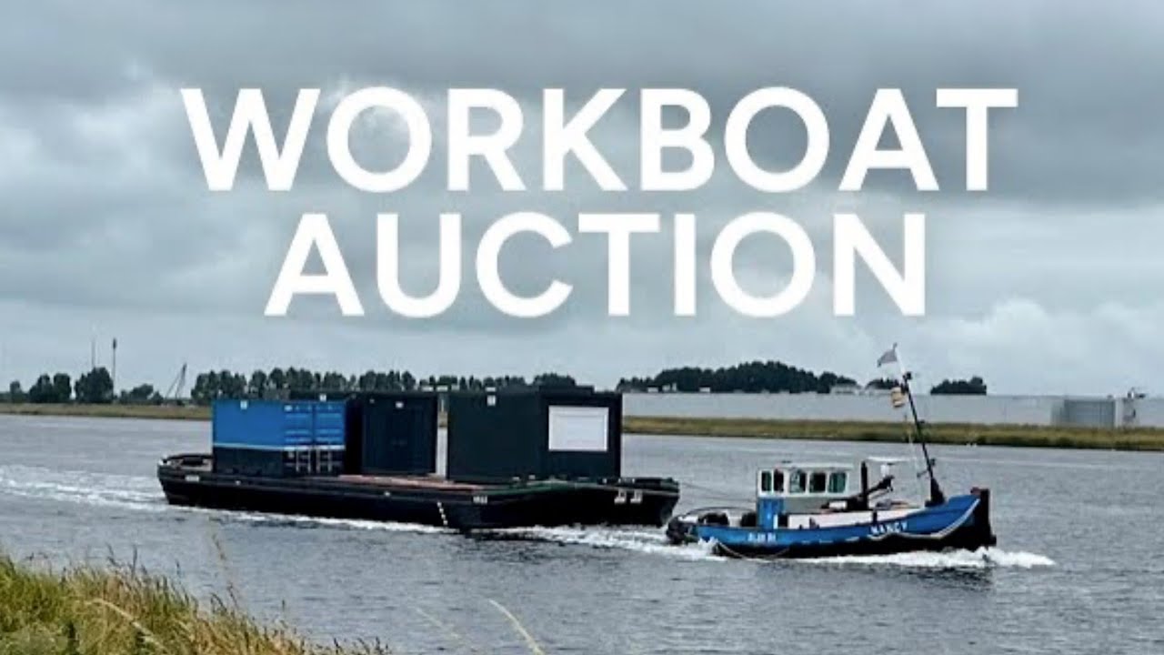 ⚓ Werkbotenveiling – 6 unieke stalen dekschuiten met SI-keur!
