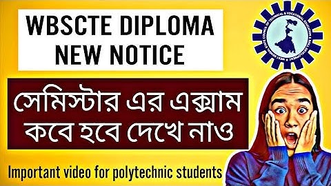 Wbscte diploma 1st/3rd/5th sem exam date 2025| polytechnic odd sem exam date| wb diploma semester 