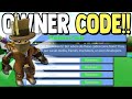 OWNER CODE!! (REDEEM NOW) | Build a boat for Treasure ROBLOX