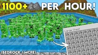 NEW EASIEST CREEPER FARM in 26.2+ Minecraft Bedrock! (1100+/H!)
