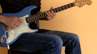 Video thumbnail of "Santana style playing on a 1962 Fender Stratocaster and Laboga Caiman"