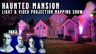 Haunted Mansion Halloween Video & Light Show - Projection Mapping & Holiday Light Display 2021