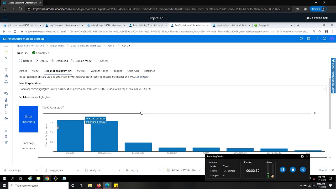 Operationalizing Machine Learning as part of Azure ML Nanodegree, by ...