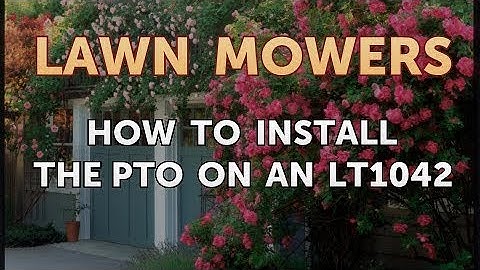 How to Install the PTO on an LT1042